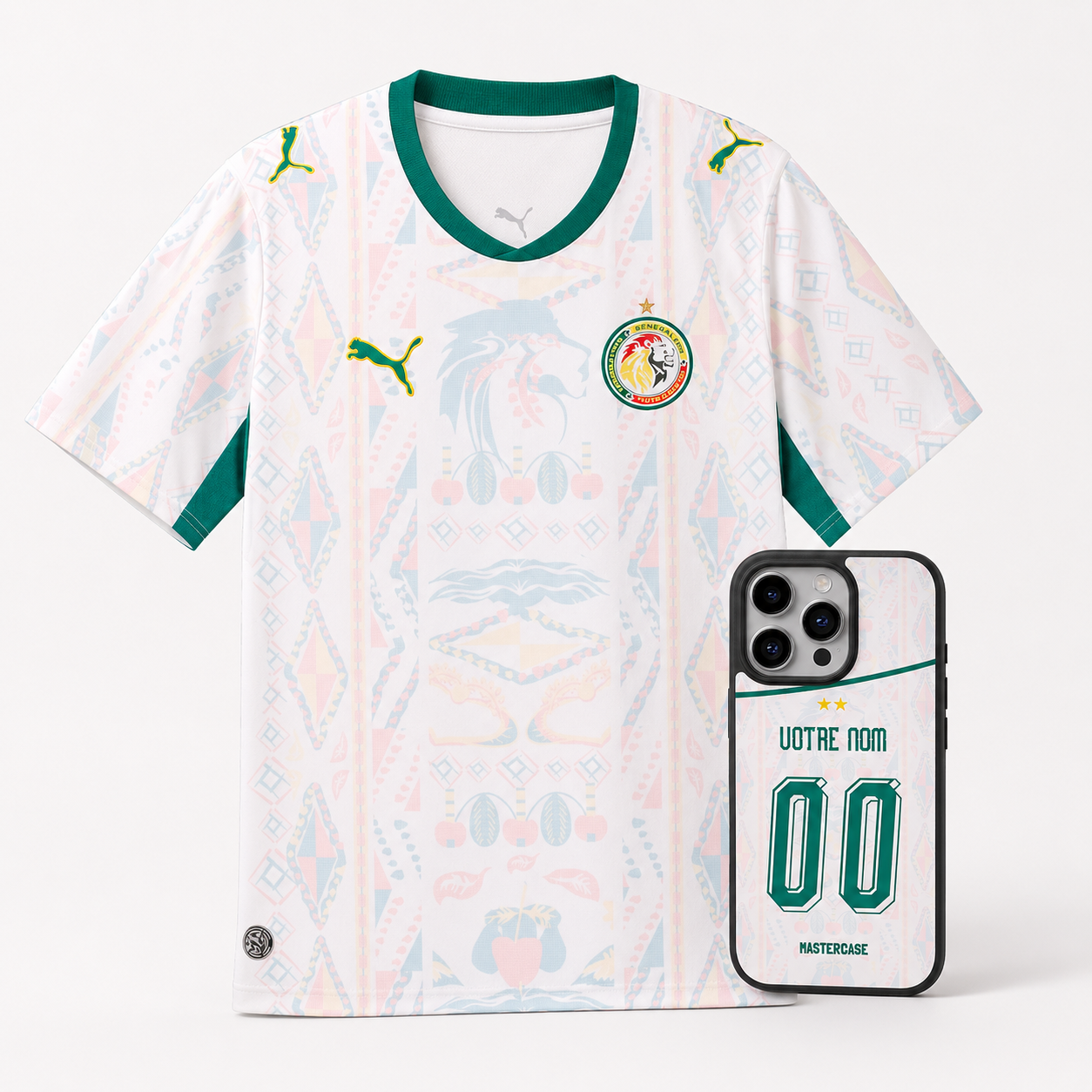 Pack Maillot Sénégal + Coque Domicile 🇸🇳