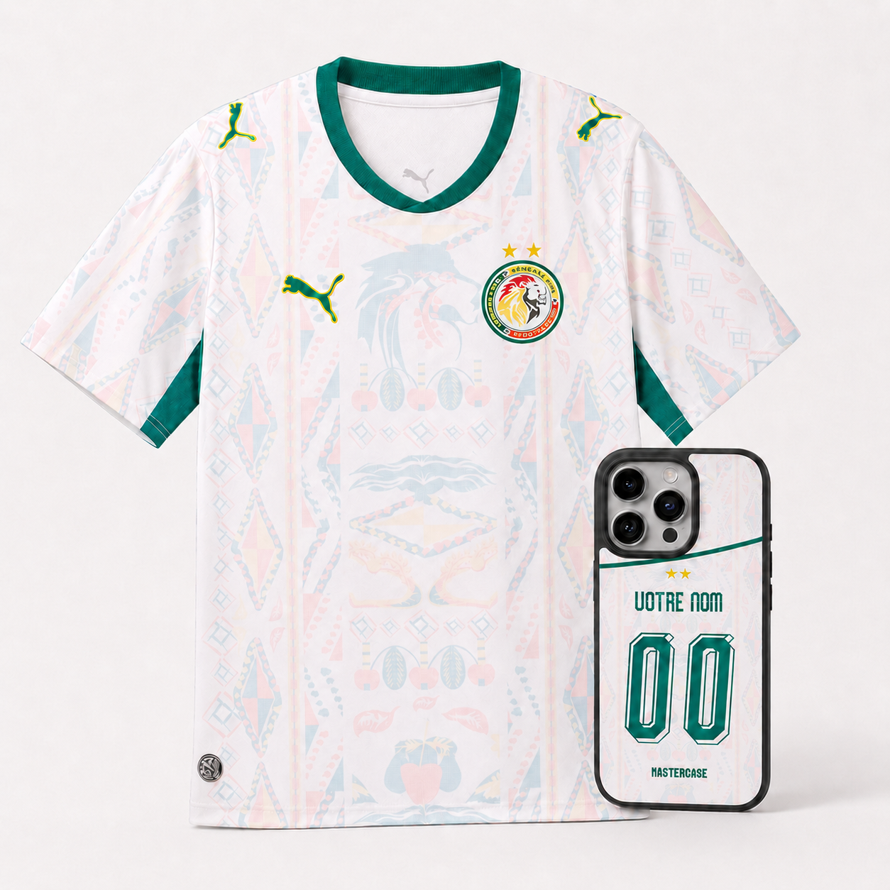 Pack Maillot Sénégal + Coque Domicile 🇸🇳